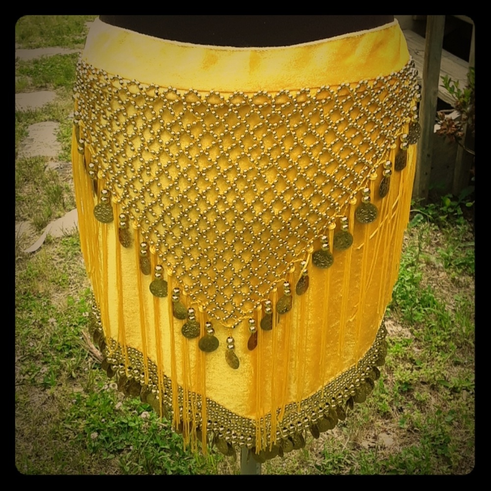 Belly dancing skirt